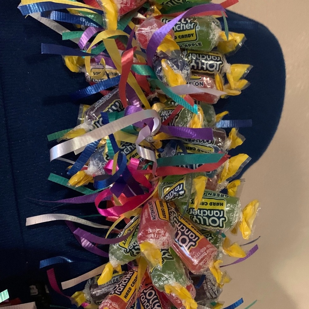 Colorful Candy Lei Graduation Necklace 200 Jolly Rancher Necklace - Picture 2 of 4